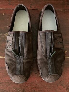 Merrell Arabesque Expresso Brown Suede Zipper Top Sneaker Women's Size 7